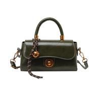 ZEPFJHE Borsa a tracolla da donna alla moda retrò quadrata borsa a tracolla per pendolari eleganti e casual da viaggio borsa con tracolla regolabile, Verde, One Size