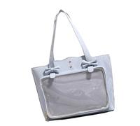 ZEPFJHE Borsa a tracolla di grande capacità che mette in evidenza la cultura anime giapponese borsa casual sotto le ascelle per lo shopping del campus e il tempo libero borsa di, Blu, One Size