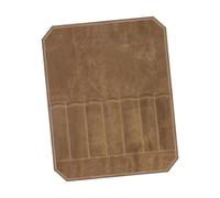 ZEPFJHE Borsa arrotolabile per coltelli da chef, in tela cerata, porta coltelli portatile, per la casa, la cucina, resistente, per conservare coltelli da chef, cachi