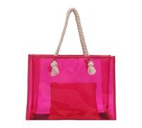 ZEPFJHE Borsa da donna Ascella trasparente di grande capacità a spalla semplice borsa con manici in corda elegante ascellare per lavoro Ascella di grande capacità per le donne Stadio Spalla Borsa