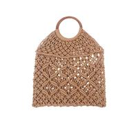 ZEPFJHE Borsa da donna intrecciata a mano borsa da viaggio in corda di cotone spiaggia vacanza alla moda quotidiana per tutti i giorni donna spiaggia intrecciata a mano borsa da viaggio moda corda di