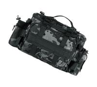 ZEPFJHE Borsa da trasporto per attrezzi da pesca con tasca multipla, portatile, impermeabile, in tessuto Oxford, borsa da trasporto, Camouflag grigio grande, Taglia unica