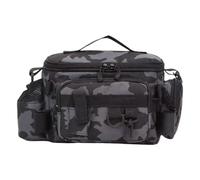 ZEPFJHE Borsa da trasporto per attrezzi da pesca con tasca multipla, portatile, impermeabile, in tessuto Oxford, borsa da trasporto, A, Taglia unica