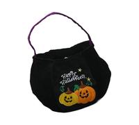 ZEPFJHE Borsa per caramelle in velluto per le festività natalizie, design oversize a forma di zucca, accessorio essenziale per feste stagionali, accessori per feste per collezione di caramelle