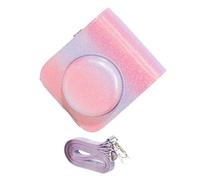 ZEPFJHE Borsa per fotocamera per fotocamera con tracolla Borse a tracolla Borse a tracolla Borse con fibbia regolabile Borse per fotocamera da viaggio, Rosa, viola, Set Bagagli