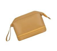 ZEPFJHE Borsa per il trucco a doppio strato per donne ragazze Borsa cosmetica di grande capacità Organizzatori cosmetici in pelle PU Articoli da toeletta in pelle PU Trucco da toeletta di grande