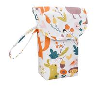 ZEPFJHE Borsa per pannolini portatile di grande capacità per organizzatori di viaggio Borsa per pannolini impermeabile in tessuto Oxford, Mondo degli animali, Bellezza di massa