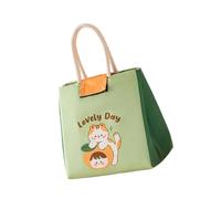 ZEPFJHE Borsa termica portatile per alimenti, per studenti, spaziosa, con manici comodi, borsa per il pranzo