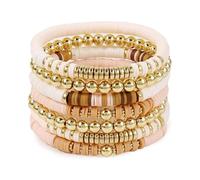 ZEPFJHE Bracciale Argilloso A Argilla Morbida Colorata Bracciale Regolabile Per Polso Fatti A Mano Per Ogni Occasione Gioielli Fatti Mano