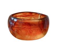 ZEPFJHE Bracciale rigido geometrico largo in acrilico esagerato accessori di dichiarazione struttura acrilica adatto per le donne presente comodo braccialetto, Misura unica, come descritto