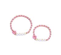 ZEPFJHE Braccialetti Sofisticati Da 2 Set Braccialetti Impilabili In Perline A Cuore Elegante Con Carta Per Donne Regali Gioielli