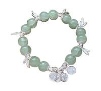 ZEPFJHE Braccialetto etnico unico a tema cinese con perline colorate, elegante braccialetto di perline per occasioni eleganti, accessorio unico alla moda