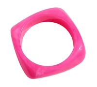 ZEPFJHE Braccialetto rigido colorato geometrico in resina spessa gioielli donne ragazze accessori da polso leggeri accessori per gioielli geometrici alla moda, Misura unica, come descritto