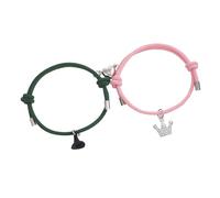ZEPFJHE Bracciali con perline di vetro con chiusura a catena/collana alla moda, accessorio alla moda per uso quotidiano, chiusura, Misura unica, come descritto