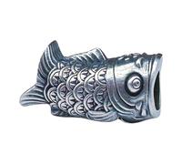 ZEPFJHE Brasses Pesci Pendenti Paracord Compatta Perle Paracord Attrezzatura per Esterni Cordino A Maglia E Pretendenti Utensili Ingranaggi