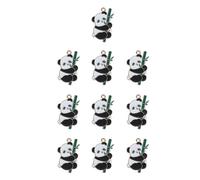 ZEPFJHE Bulk 10 Panda Fascino Adorabile Del Fumetto Ciondolo A Forma Di Animale Per Accessori Fatti A Mano Forniture Gioielli Accessori