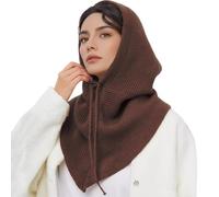 ZEPFJHE Cappello caldo da cacciatore, sciarpa calda, alla moda, unisex, antivento, spesso, isolante, con scialle lavorato a maglia, scaldacollo invernale regolabile, F, Taglia unica