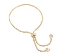 ZEPFJHE Catena a serpente in rame contemporanea regolabile con maglie in rilievo per tutto il giorno Comfort Comfort Fit Snake Bone Chain Jewelry, Misura unica, come descritto