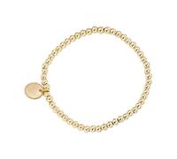 ZEPFJHE Catena elastica con perline rotonde in acciaio inox, unisex, per feste, ufficio, occasioni forti, in acciaio inox elasticizzato, Misura unica, come descritto