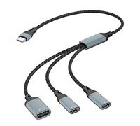 ZEPFJHE Cavo sdoppiatore USB C da 60 W per ricarica e trasferimento dati per collegare telefoni portatili e tablet agli accessori