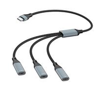 ZEPFJHE Cavo sdoppiatore USB C da 60 W per ricarica e trasferimento dati per collegare telefoni portatili e tablet agli accessori