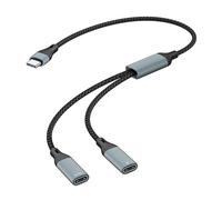 ZEPFJHE Cavo sdoppiatore USB C da 60 W per ricarica e trasferimento dati per collegare telefoni portatili e tablet agli accessori