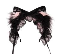 ZEPFJHE Cerchietto con orecchie di gatto in peluche, design regolabile, accessorio essenziale per travestimenti, cosplay, Halloween, orecchie di gatto, per adulti
