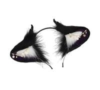 ZEPFJHE Cerchietto etnico da diavolo per Halloween cameriera Hairhoop personaggio di ruolo Hairdband accessori costume copricapo fascia per feste