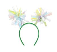 ZEPFJHE Cerchietto per capelli con orecchie da coniglio, elastico, accessorio per Pasqua, fatto a mano
