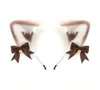 ZEPFJHE Cerchietto per capelli con orecchie per teatro, accessori fotografici e uso quotidiano copricapo alla moda a tema accessorio per capelli in peluche cosplay copricapo