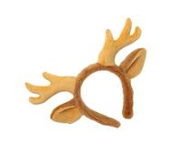 ZEPFJHE Cerchietto per capelli con renna festivo con orecchie, cervo per bambini, decorazione unica per selfie