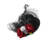 ZEPFJHE Clip per capelli a forma di cappello da strega alla moda per giochi di ruolo Fermaglio per capelli a tema spettrale per Halloween Evento Cappello da strega Clip per capelli