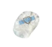 ZEPFJHE Clip per capelli in peluche a forma di cuore/stella accessori per capelli in peluche alla moda per