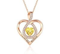 ZEPFJHE Collana alla moda in lega con ciondolo zodiacale unico pietra di nascita accessorio fatto a mano elegante data notte gioielli festa accessorio collana, Misura unica, come descritto, come