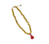 ZEPFJHE Collana con ciondolo a forma di animale in vetro, con perline in ceramica artistica, catena regolabile, accessorio fatto a mano, per abiti casual o formali, collana con ciondolo unico, Misura