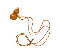 ZEPFJHE Collana con ciondolo a forma di bottiglia di legno fatta a mano con zucca, catena per maglioni, struttura in legno, adatta per donne, regalo con corda regolabile lunga collana con ciondolo