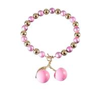 ZEPFJHE Collana con ciondolo a forma di ciliegie per donne, stile dolce e vivace, catena alla clavicola, con ciondolo a forma di frutta esagerata, gioiello elegante da donna