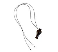 ZEPFJHE Collana con ciondolo a forma di vaso, realizzata a mano, in legno, alla moda, con personalità unica, adatta per feste quotidiane, elegante accessorio in legno, F, come descritto, come