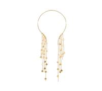 ZEPFJHE Collana Delle Nappe Lunghe Da Donna Con Un Ciondolo In Finta Moneta Un Accessorio Elegante Per Gioielli Lavoro Abbigliamento Formale Che Casual