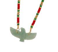 ZEPFJHE Collana In Pietra Multifunzionale A Sospensione Gioielli Fatti A Mano In Rilievo Elegante Presente Per Individui Eleganti Bird Pietra Naturale