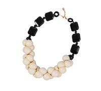 ZEPFJHE Collana In Rilievo Multistrato Retro Bohémien Festival Gioielli Comodi In Resina Etnica Accessoria A Strato Casuale