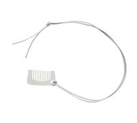 ZEPFJHE Collana multifunzione con ciondolo a pettine con lunghezza regolabile, adatta per gli appassionati di moda e stili unici, collana multifunzionale, rectangle, come descritto, come descritto