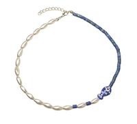 ZEPFJHE Collana unica a forma di pesce pagliaccio con accenti colorati in rilievo versatile pesce pagliaccio alla moda catena clavicola ornamento multicolore pietra naturale, Misura unica, come