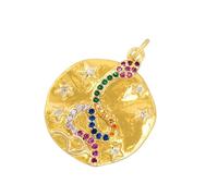 ZEPFJHE Colorato Zircone Serpente Ciondolo Di Fascino Per La Collana Orecchini Gioielli Fatti A Mano Accessori Regalo Amanti di Modo Dichiar, Misura unica, come descritto, come descritto