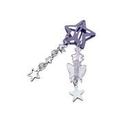 ZEPFJHE Colore Cinque punte Stella Clip di Capelli Dolce Fresco Filigrana Metallo Hairpins Semplice Moda Bambini Ragazze Capelli Copricapo