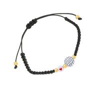 ZEPFJHE Comoda catena intrecciata elegante con perline rotonde per appassionati di calcio, ideale per gite casual e giornate di gioco, comodo braccialetto sportivo, Misura unica, come descritto