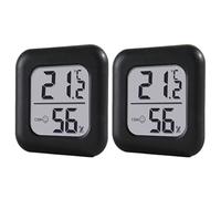 ZEPFJHE Confezione da 2 indicatori di temperatura e umidità a risposta rapida in 1 secondo, grande display, adatti per controlli rapidi dell'ambiente e sensori per camera da letto