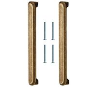 ZEPFJHE Confezione da 2 pomelli in bronzo con finitura anticata, aggiungono un fascino elegante a vari stili di decorazione della casa e maniglie vintage per armadi