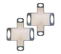 ZEPFJHE Confezione da 2 tappetini in silicone per trasferimento del pane con manici per forno olandese, antiaderenti, adatti a teglie da forno, lavabili in lavastoviglie, tappetino da forno