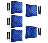 ZEPFJHE Confezione da 5 borse termiche per il trasporto di alimenti, in poliestere, colore argento, accessori per corriere e venditori al mercato, C, Taglia unica